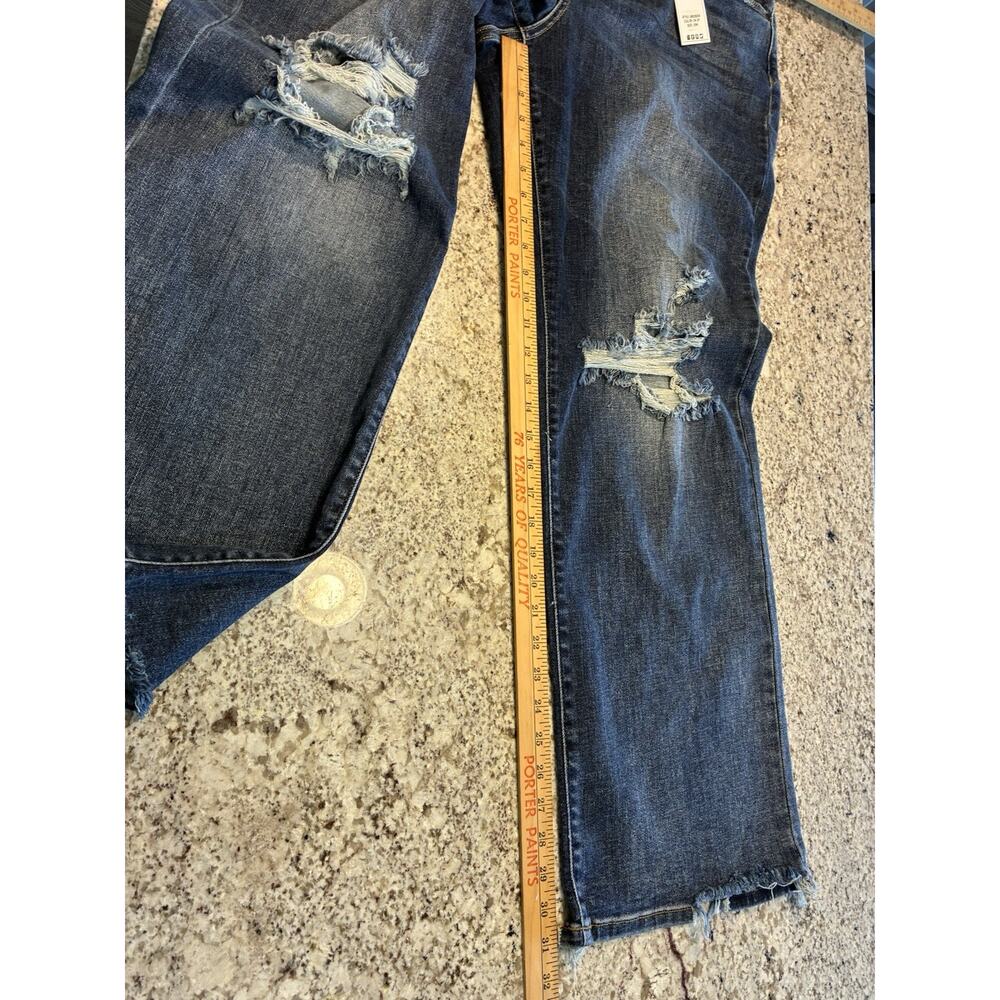 Judy Blue High Waisted 90s Knee Destroy Straight Leg Jeans JB82592 Size 20W - Picture 6 of 9